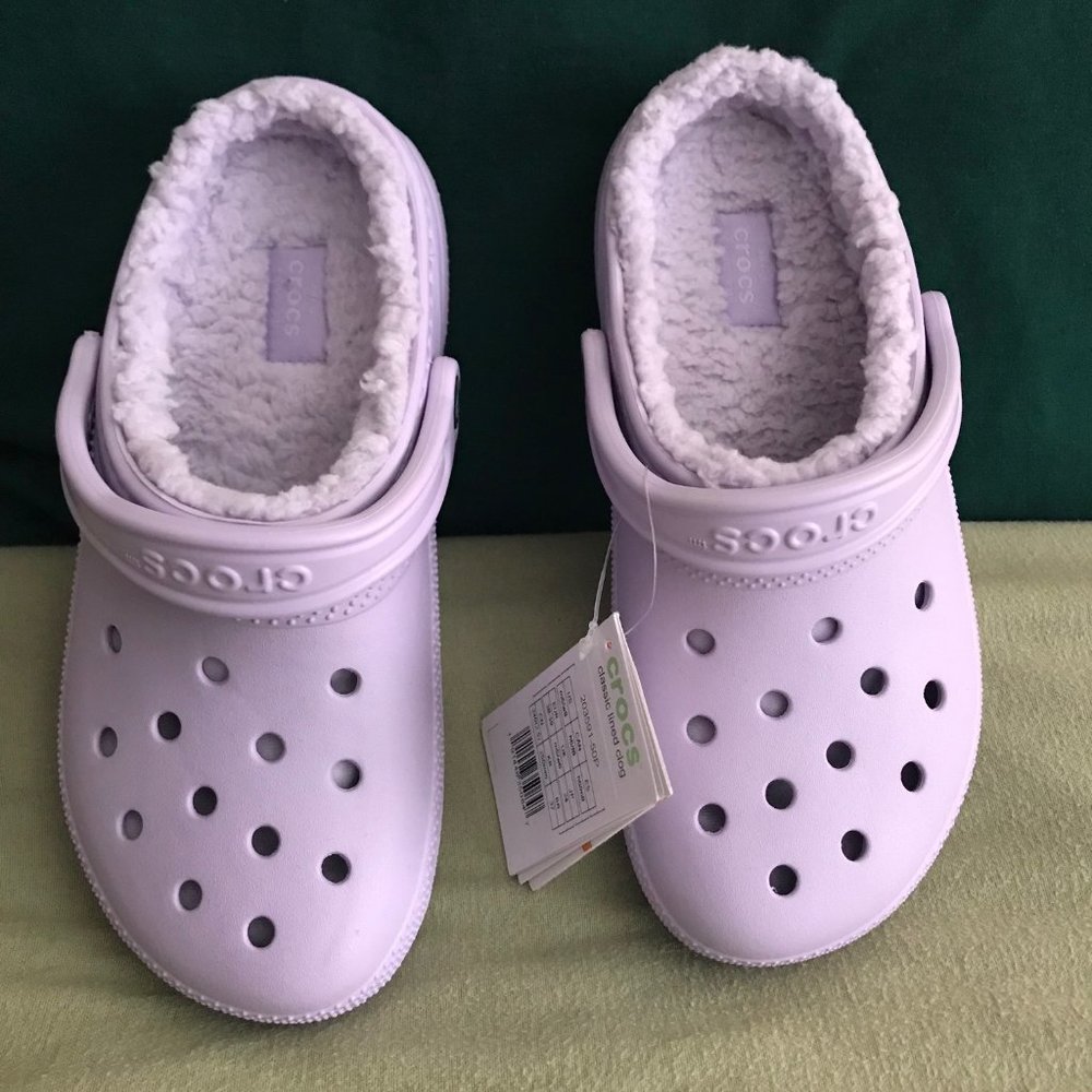 Crocs Classic Lined Clog | Lavender NWT with Box